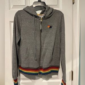 Aviator nation zip up hoodie